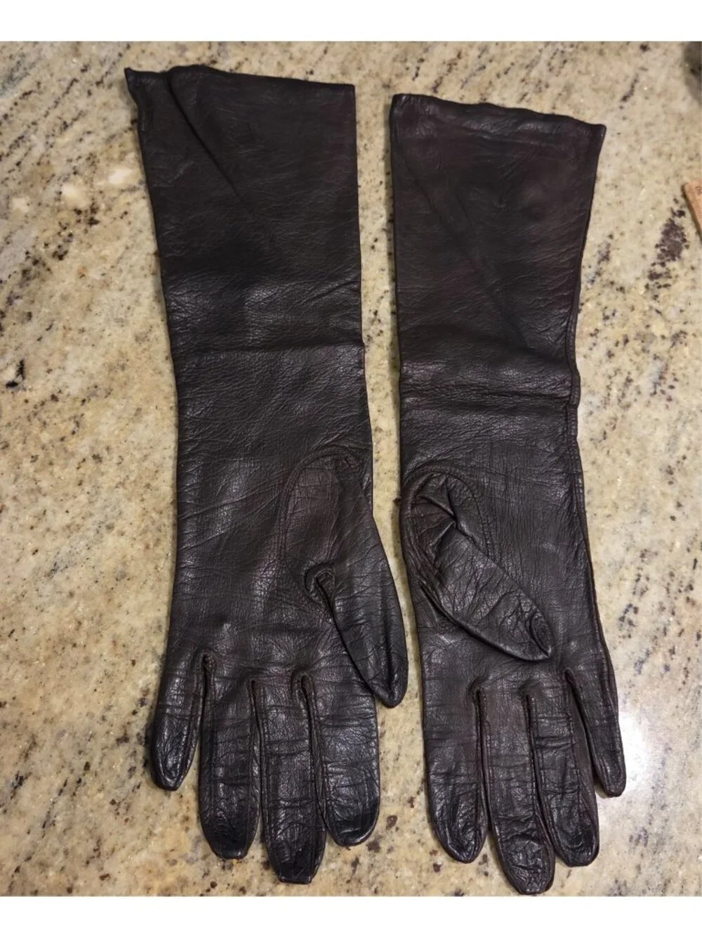 Vintage Womens Size S/M Brown Soft Leather Formal 14